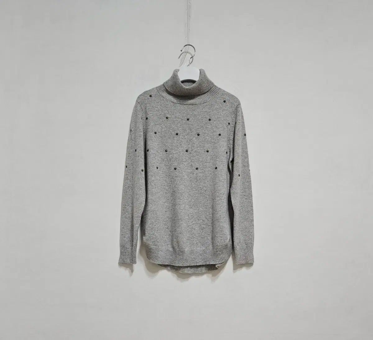 カシミア100 スタッズ 輸入ニット