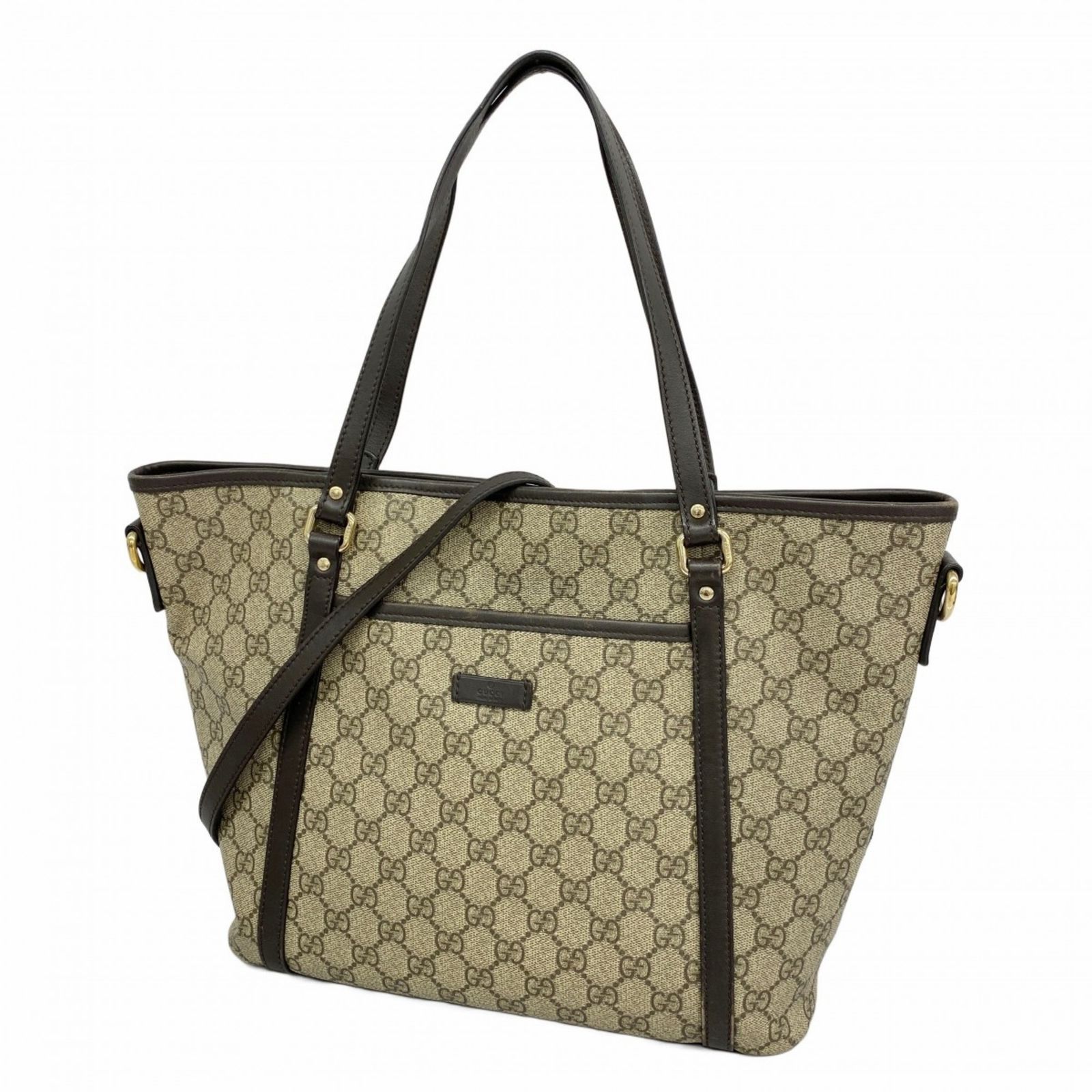 グッチ Gucci グッチ トートバッグ GGスプリーム 388929 ブラウン シャンパンレディース