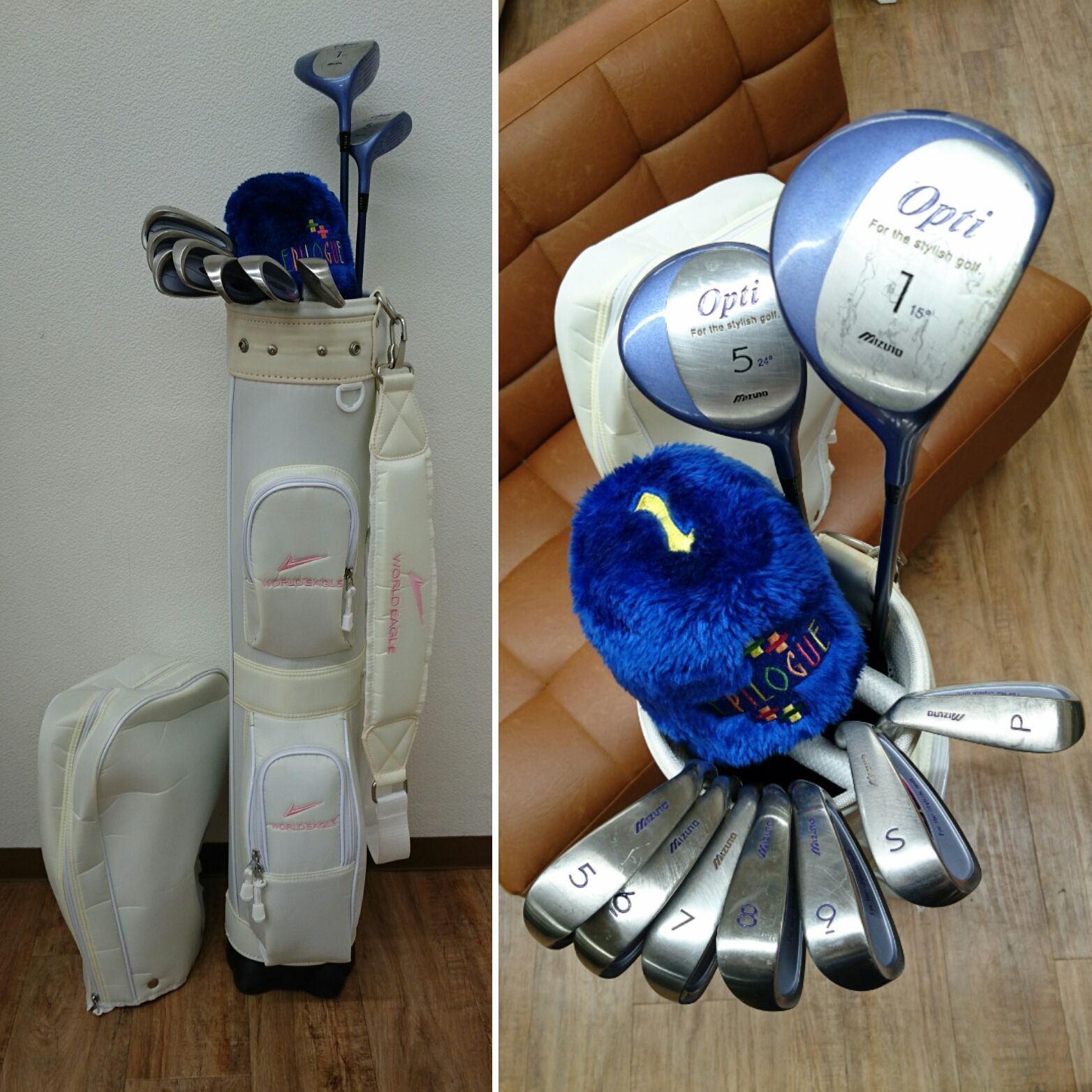 MIZUNO レディースゴルフクラブ ＋ WILD EAGLE キャディーバッグ（未 