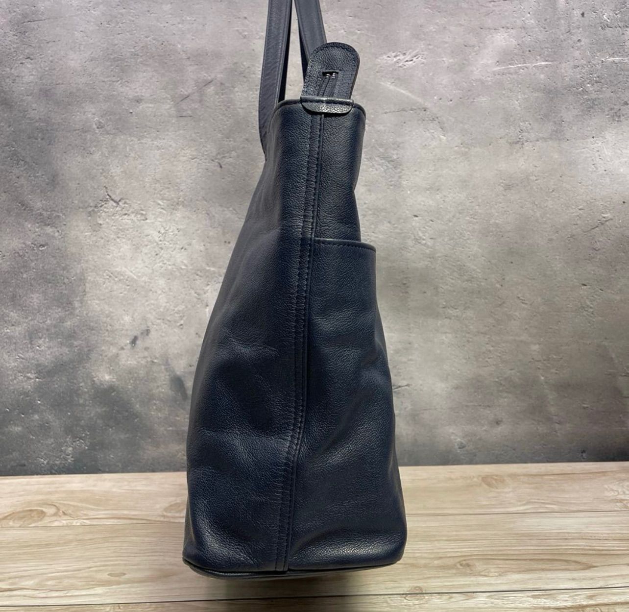 ✨PORTER LINK レザー トートバッグ ネイビー✨ - メルカリ