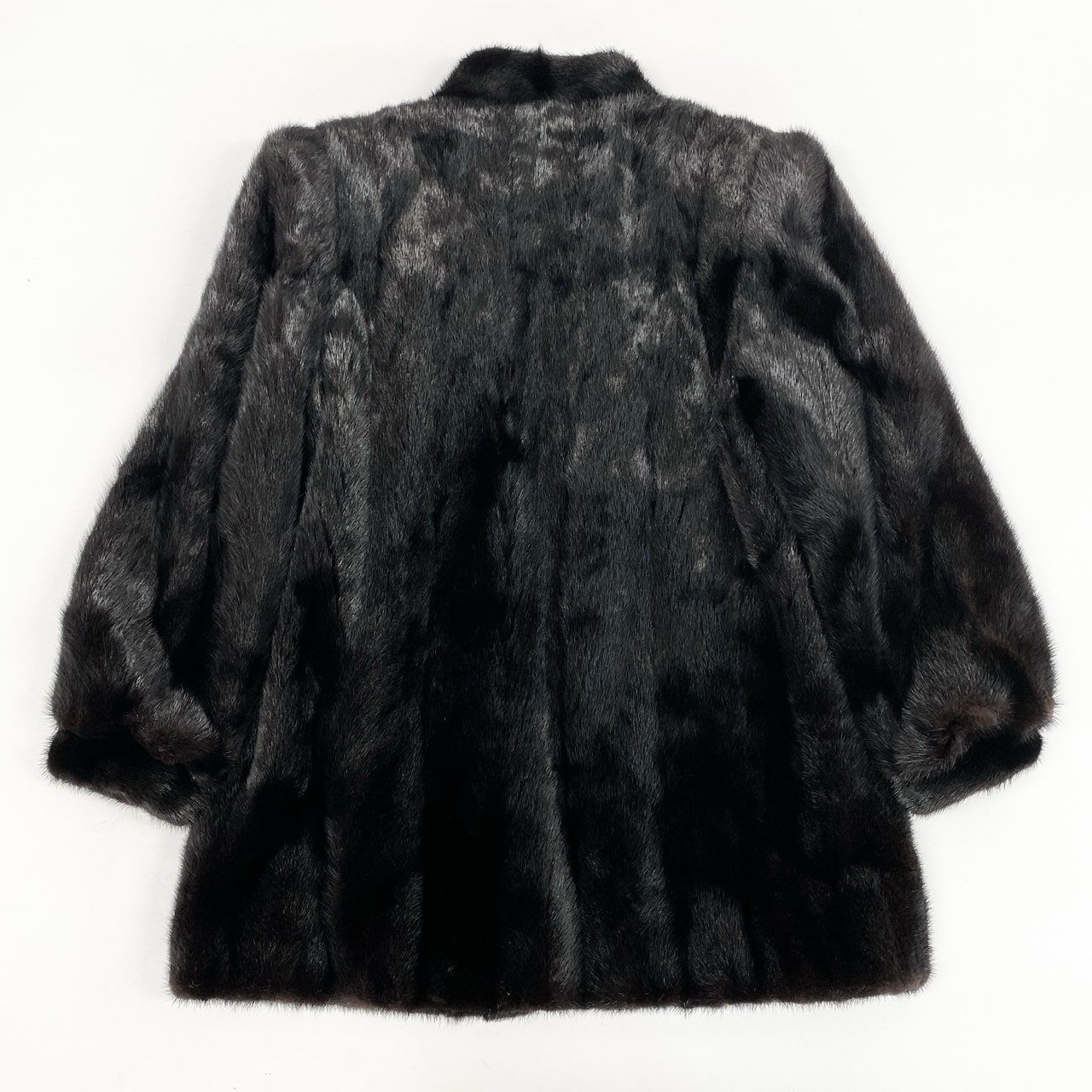 サガミンク 銀サガ ファーコート ハーフコート ミンクファー 裏地花