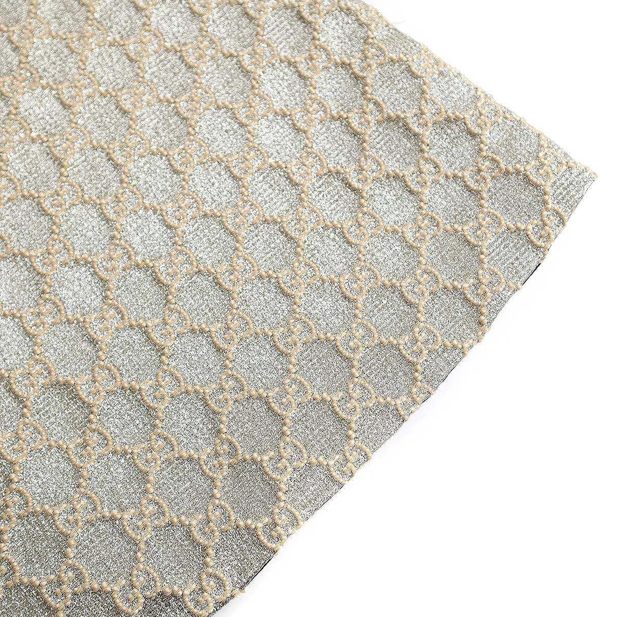 GUCCI グッチ GG ラメノースリーブ ワンピース 622982 ZAD0I シルバー