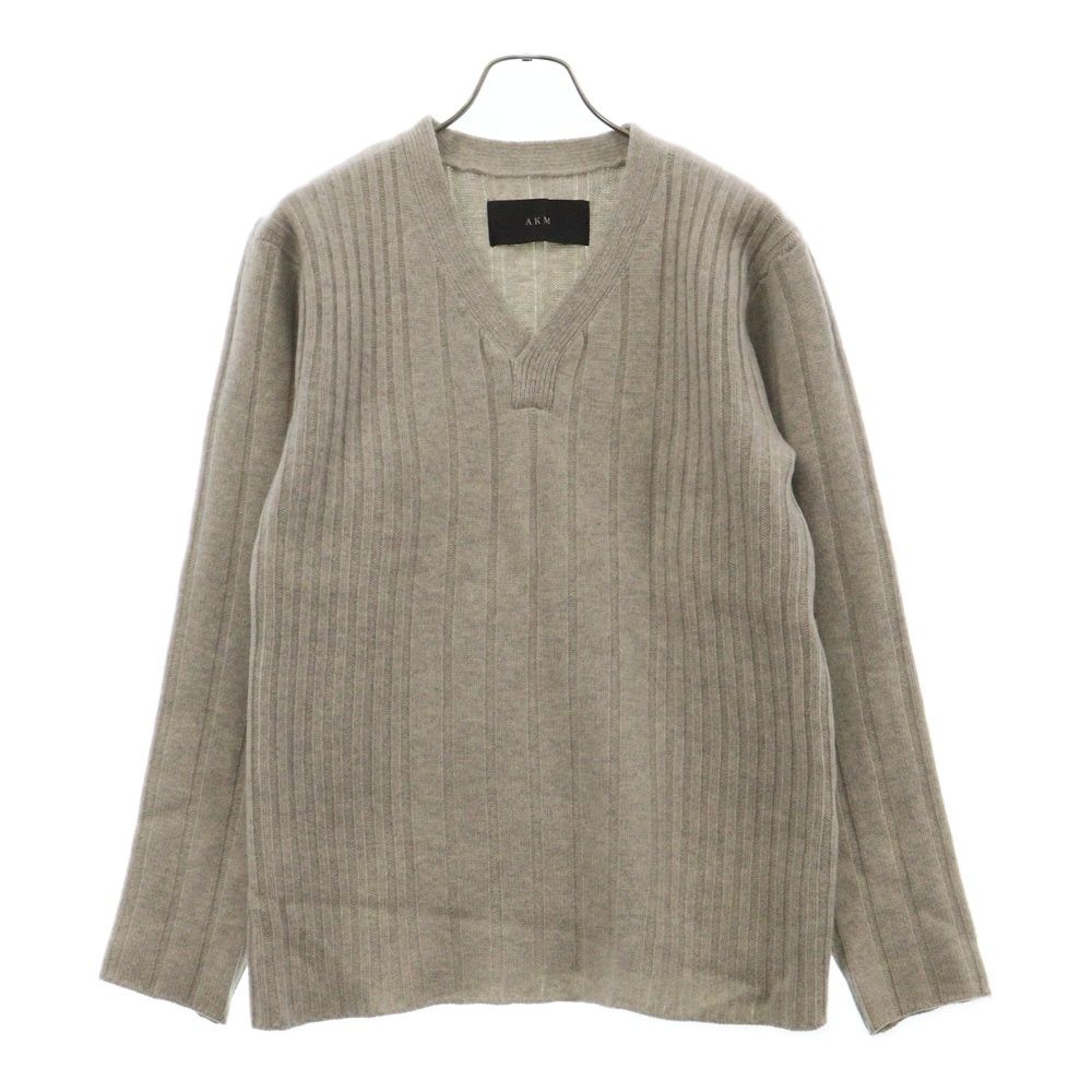 AKM (エーケーエム) K179 WOL030 LAMBS WOOL GRADATION V-NECK ウール 