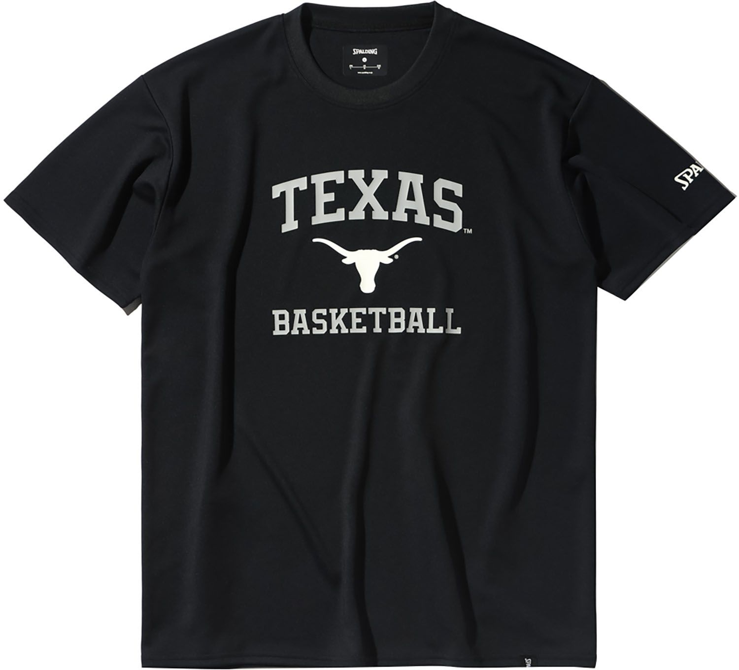 スポルディング SPALDING バスケット T シャツ テキサス バスケットボール アーチ ロゴ SMT25033TX 1000 ブラック