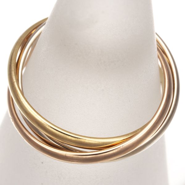 カルティエ トリニティリング スリーカラー XS 50号 K18YG/WG/PG