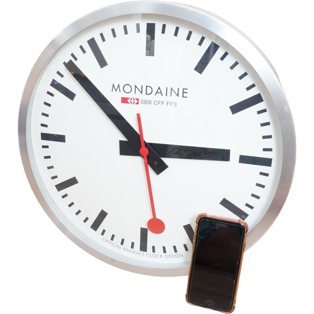 希少】 MONDAINE モンディーン 掛時計 40cm ウォールクロック-