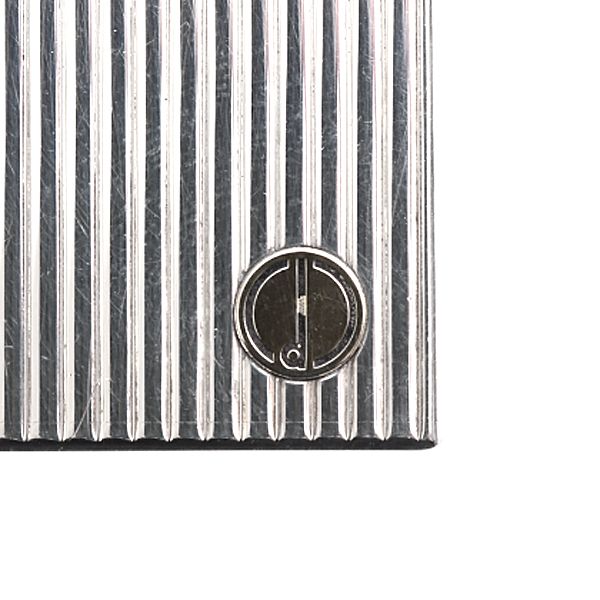 ニット ダンヒル dunhill ローラー ガスライター ストライプ シルバー メンテナンス済み