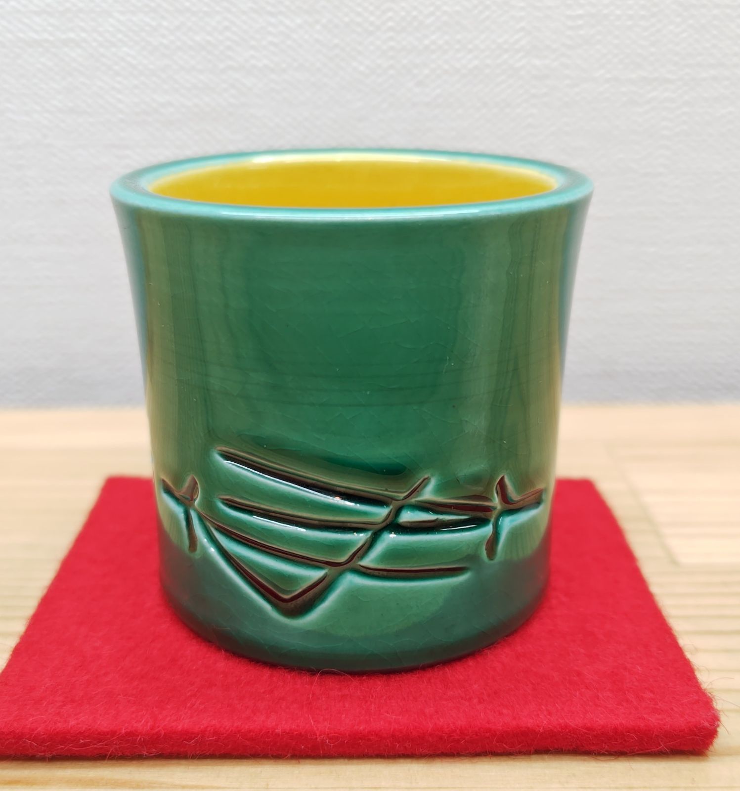 美術品・アンティーク・コレクション 真葛香斎 松葉 蓋置 茶道具