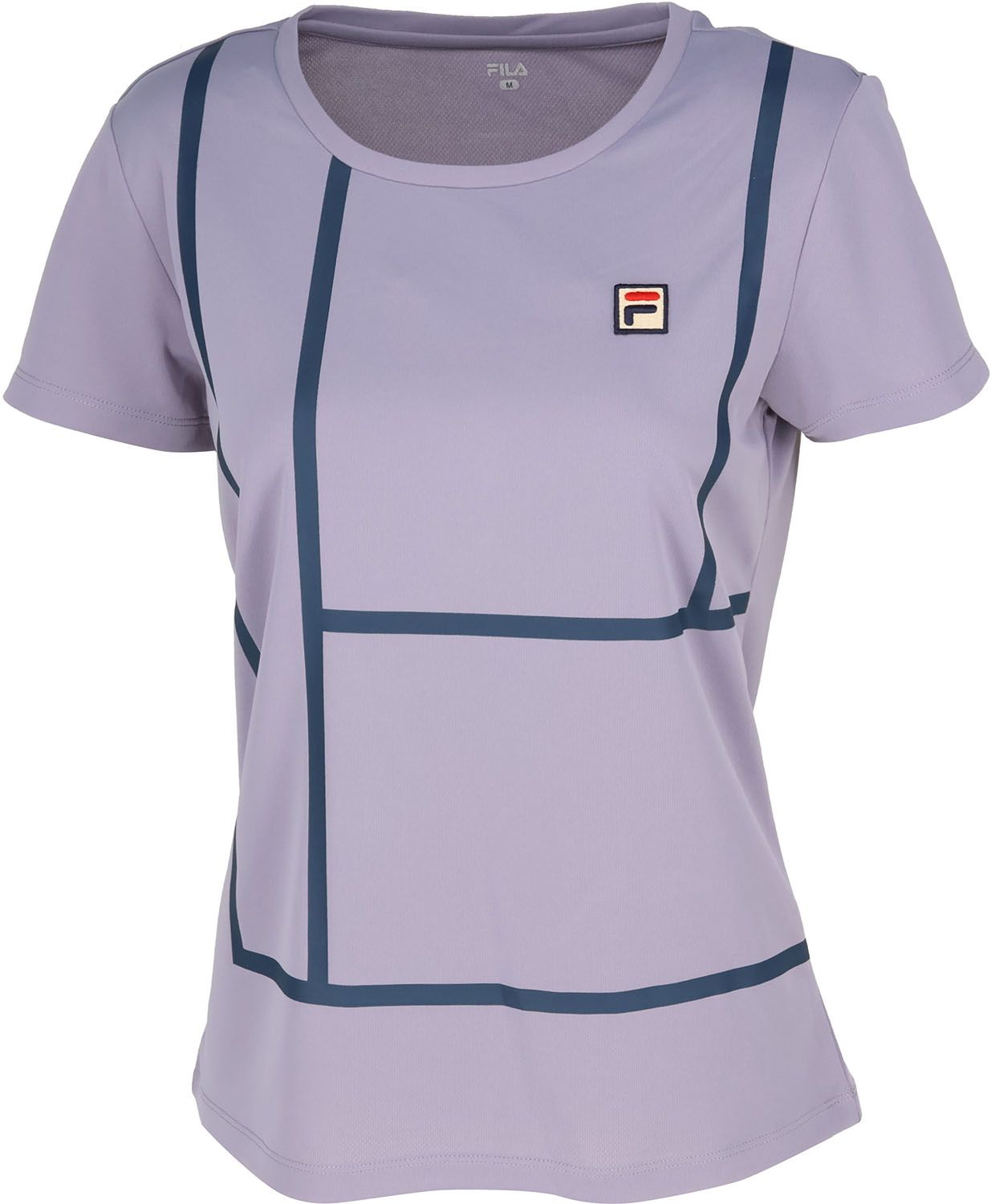 フィラ FILA テニス ゲームシャツ レディース ウィメンズ 女性 大人 半袖 Tシャツ トップス ウェア ロゴ テニスコート グラフィック クール 部活動 クラブ サークル スクール EL0238 18Z イエロー