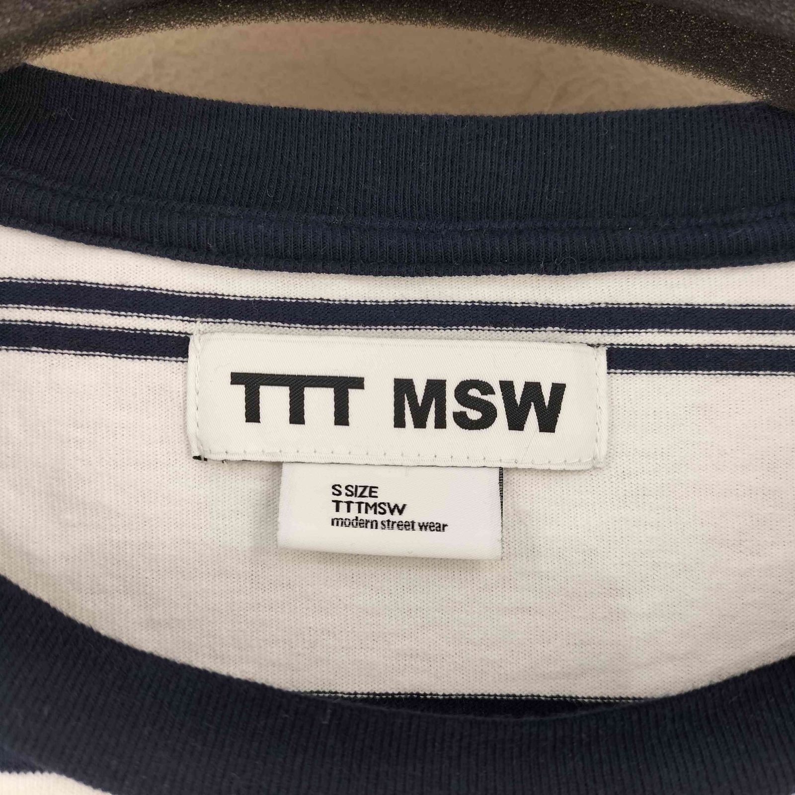 USED古着(ユーズドフルギ) TTT MSW Trim border tee ボーダーカットソー レディ 中古 古着 0122 ユーズドフルギ USED古着 TTT MSW Trim border tee ボーダー