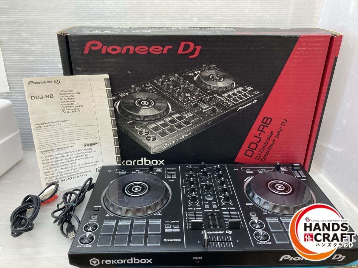 ジャンク品 通電のみ パイオニア DJコントローラー USBケーブル付き DDJ-RB 2017年製 pioneer