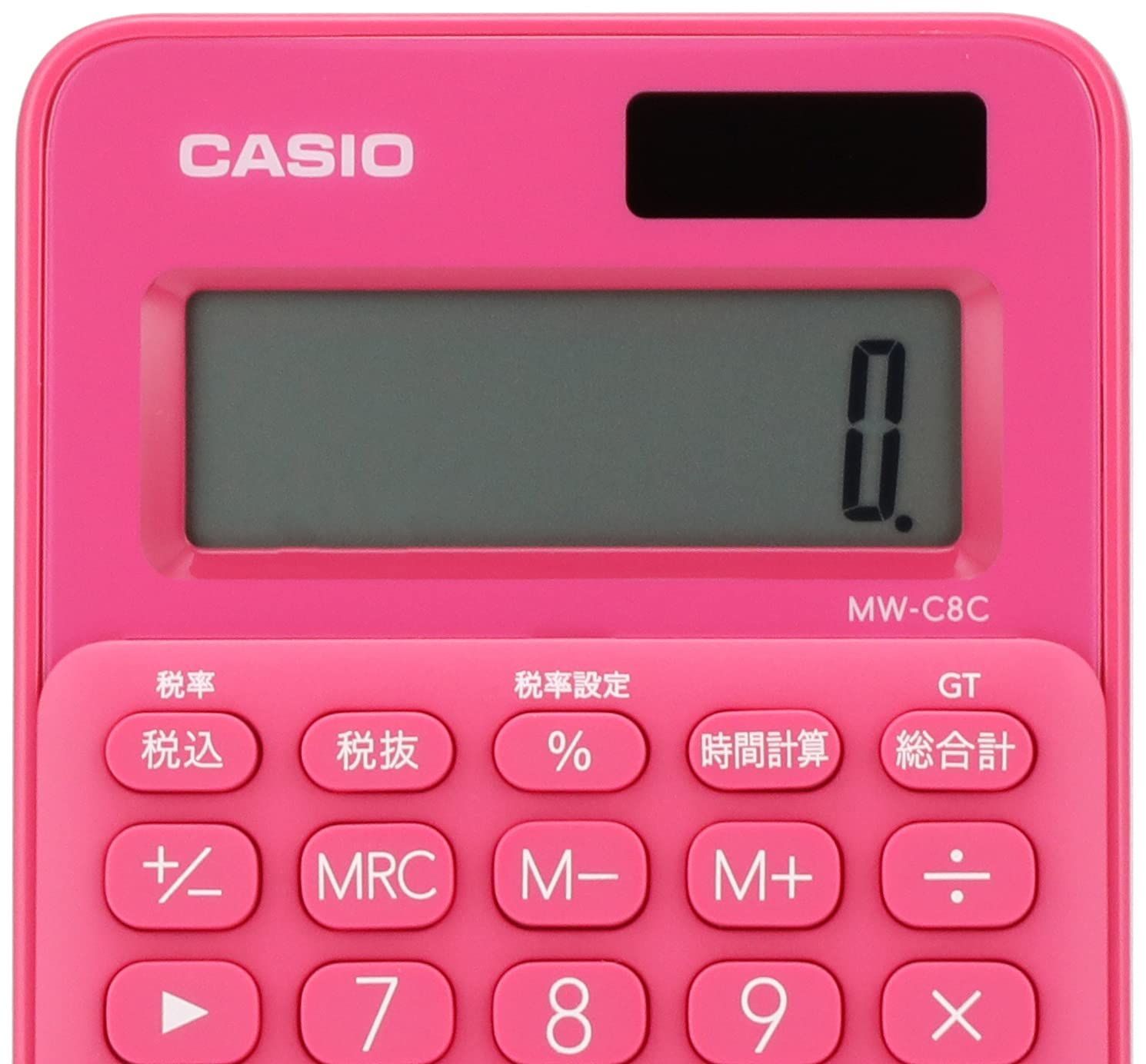 新着商品】CASIO(カシオ) カラフル電卓 ビビッドピンク 10桁 ミニミニジャストタイプ MW-C8C-RD-N メルカリ