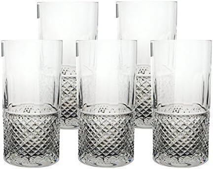 3営業日で発送 CRYSTAL DONAU チェコ製 ヒステール タンブラー5個セット 水 ジュース ソフトドリンク 酒 1207 CD57 TB5