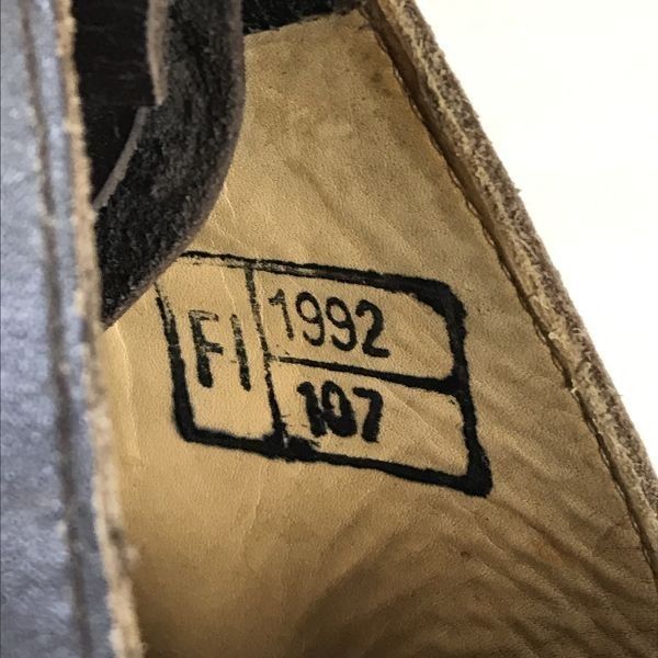 イタリア製★T46 DERISI SUD★1992年製？本革ワークブーツ/コンバットブーツ28.5茶◆-P106 90s⁄F1 1992⁄イタリア製☆T46 DERISI SUD☆軍⁄ミリタリー⁄ショート