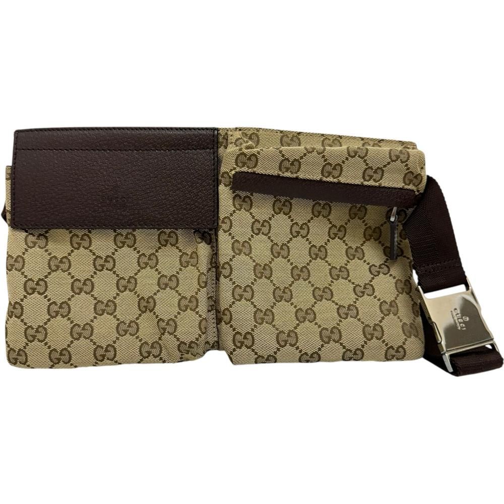 GUCCI/グッチ】28566 ウエストバッグ GGキャンバス/レザー