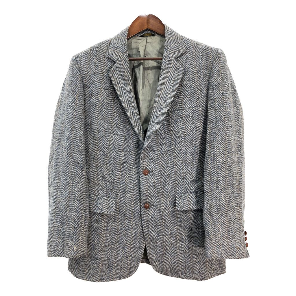 80年代 USA製 Harris Tweed ハリスツイード ウール テーラード 