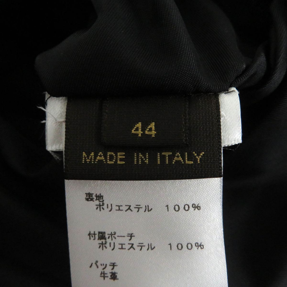 美品□ルイヴィトン HAB46WPIS サークルロゴ刺繍 エピ/無地 リバーシブル フード入り ブルゾンジャケット/ウィンドブレーカー 黒 44 伊製