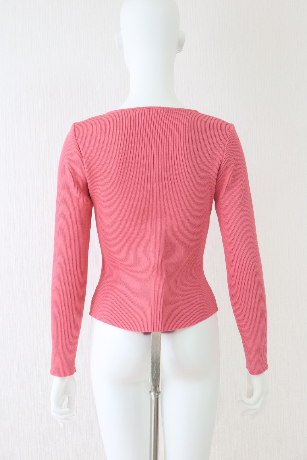 Rene ビジューリブニットカーディガン 6912680 ピンク 36サイズ ルネ