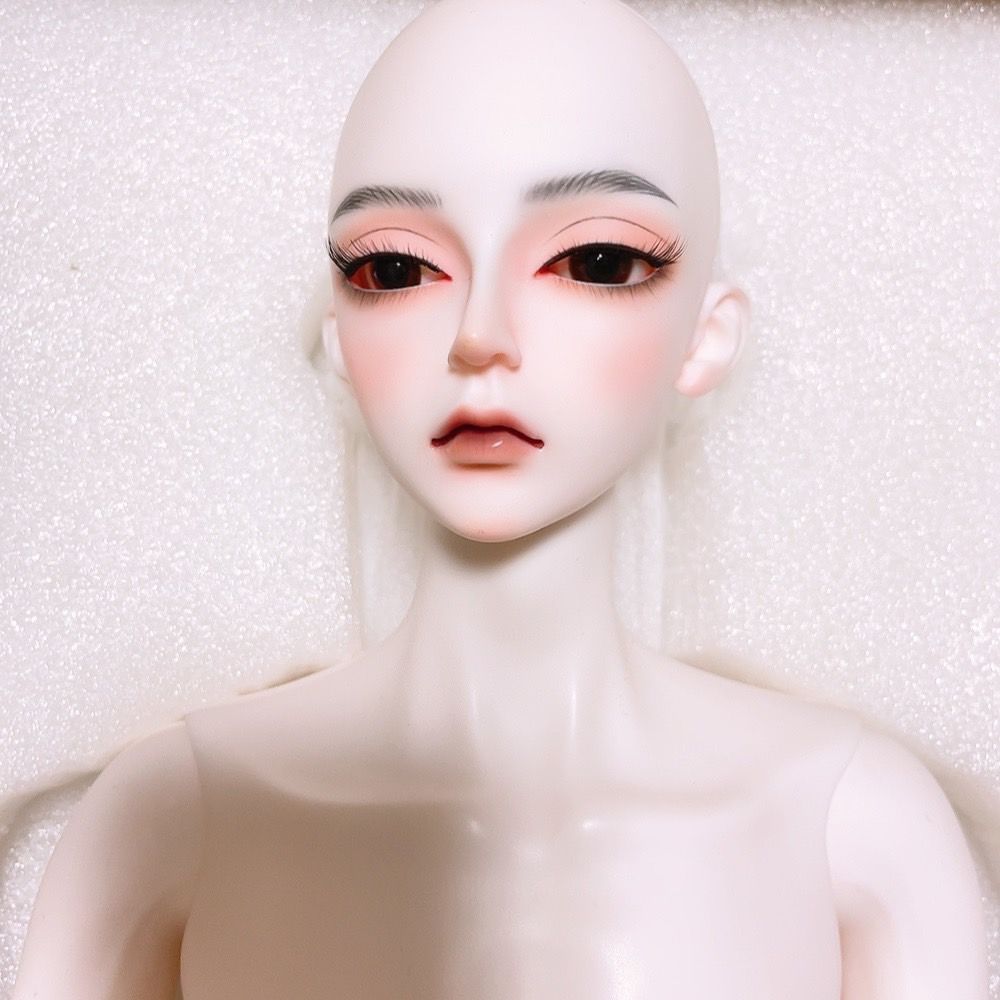 球体関節人形 抱き人形 BJD 本体 眼球 メイクアップ済 美少年 ハーゼル1/3 球体関節人形 人魚フェイスメイクアップ済 本体 眼球 カスタムドール 1