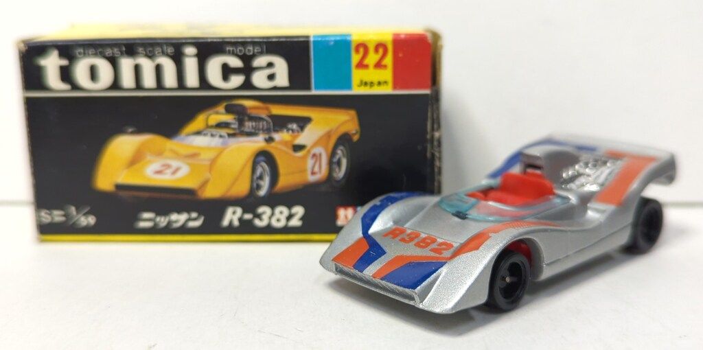 トミー トミカ黒箱日本製 ニッサンR-382/銀 22-1-18