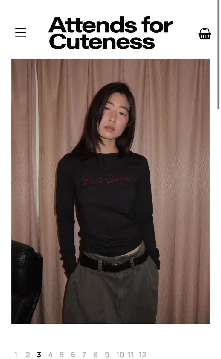 ジェニー 着用 ブランド アテネ He is sleeping tee shirt