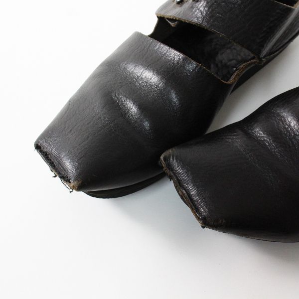 trippen トリッペン Amira レザー スクエアトゥ ストラップシューズ 38