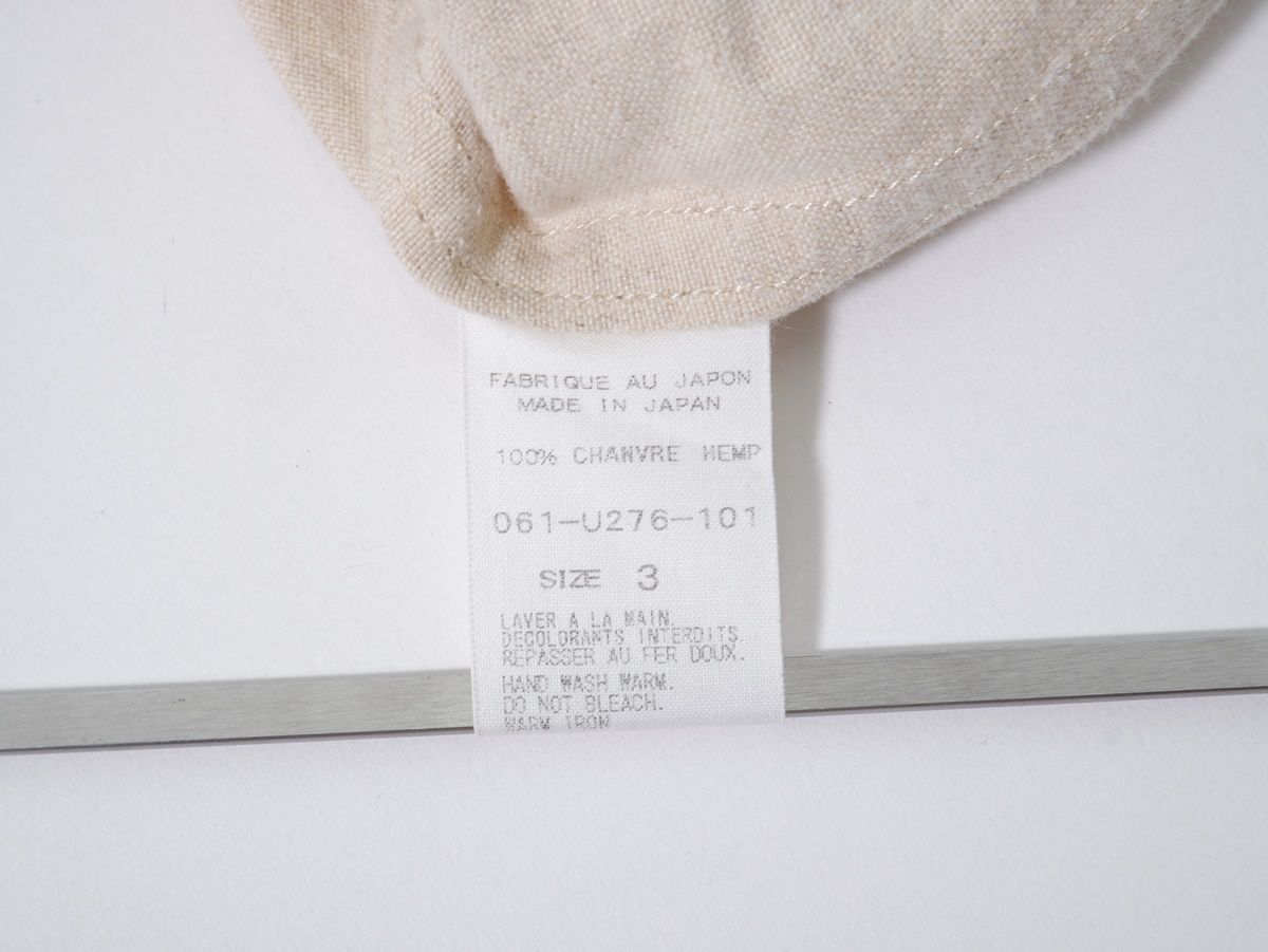 ARTS&SCIENCE Hempシャンブレー ヘンプ ジャケット ARTS&SCIENCEアーツ&サイエンス CHANVRE HEMP JACKET