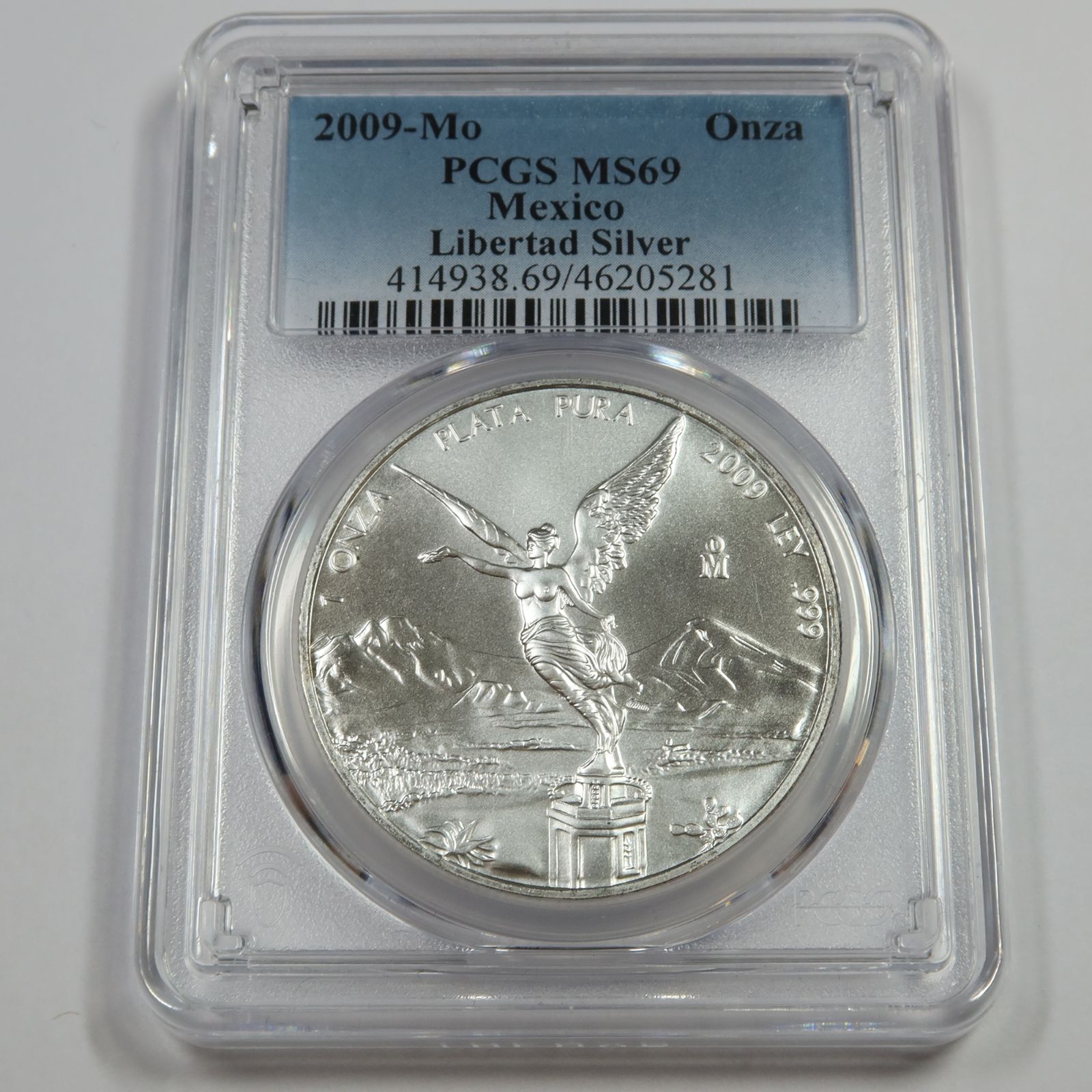 2009 Mo PCGS MS69 - MEXICO - 1 oz Silver Libertad Onza