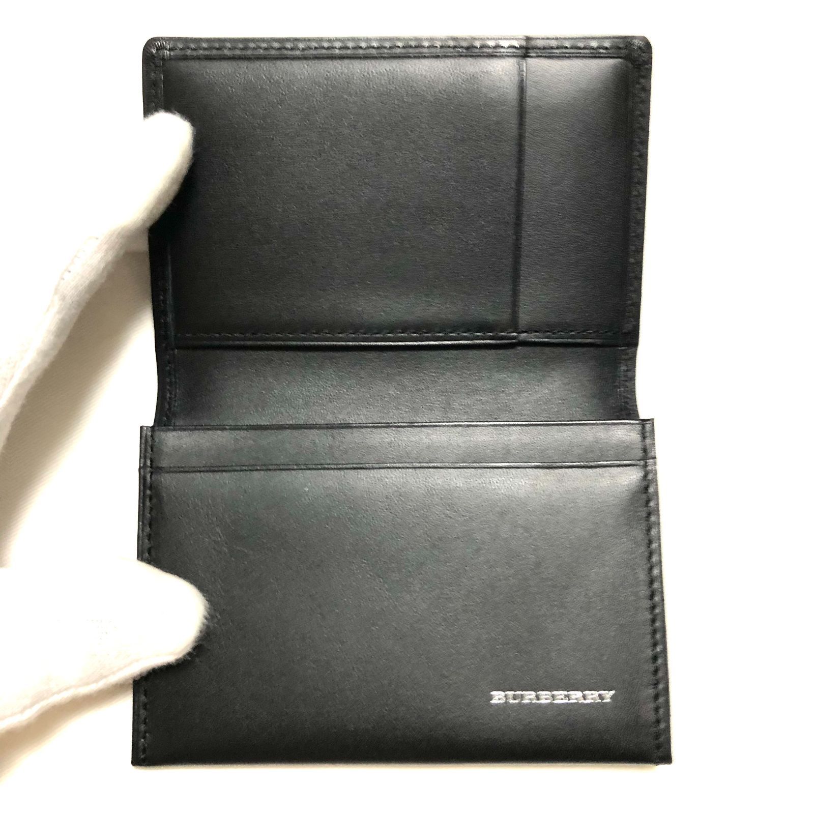 超美品】BURBERRY チェック柄カードケース