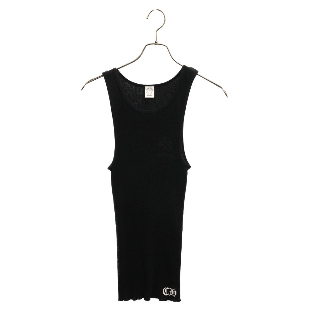 CHROME HEARTS (クロムハーツ) CH PLUS Tank バックロゴ プリントタンクトップ ブラック