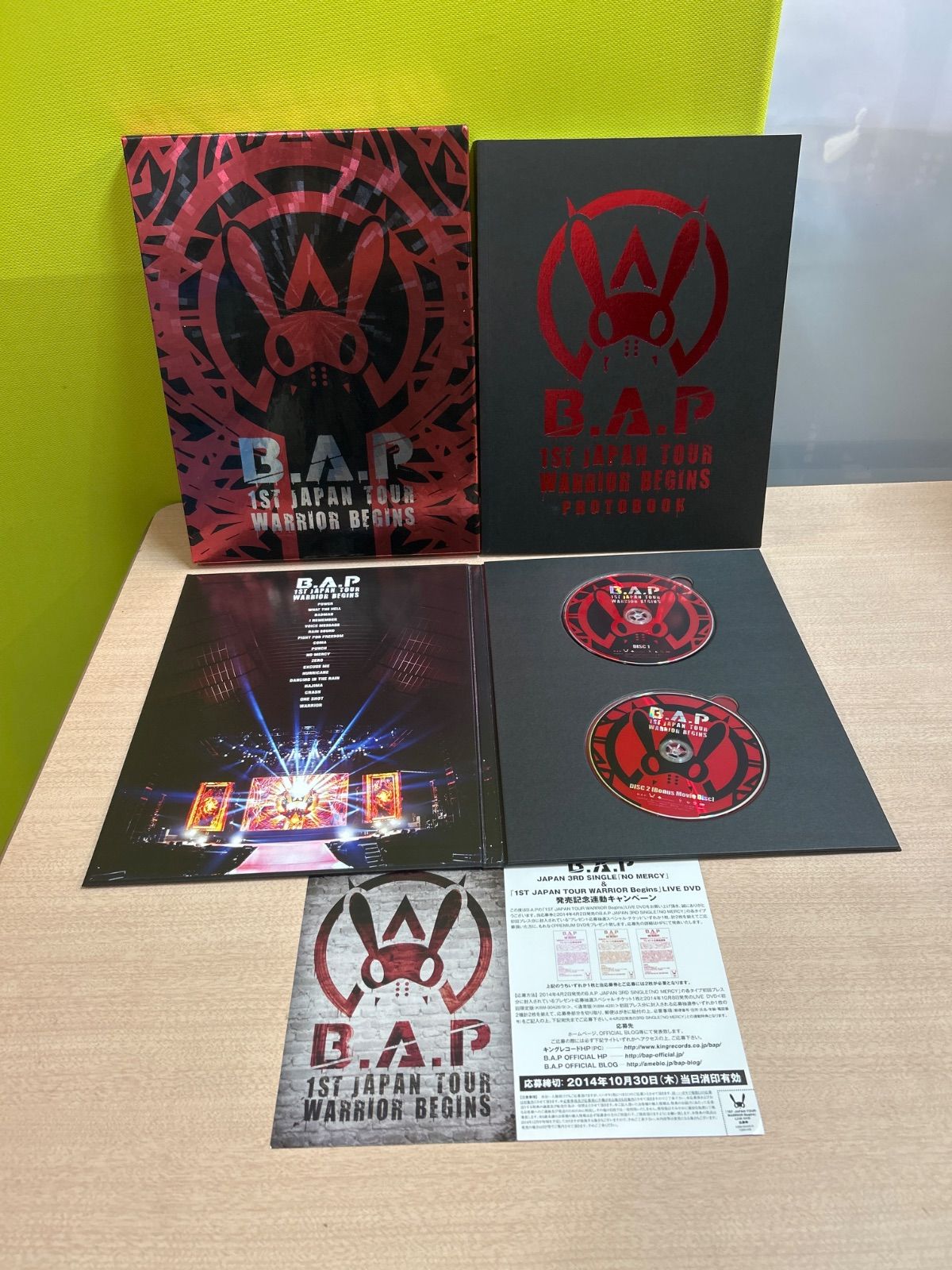 B.A.Pバン ヨングク サイン入り 通常盤 アルバム 初回生産限定盤】B.A.P 1st JAPAN TOUR LIVE DVD｜K-POP 韓流