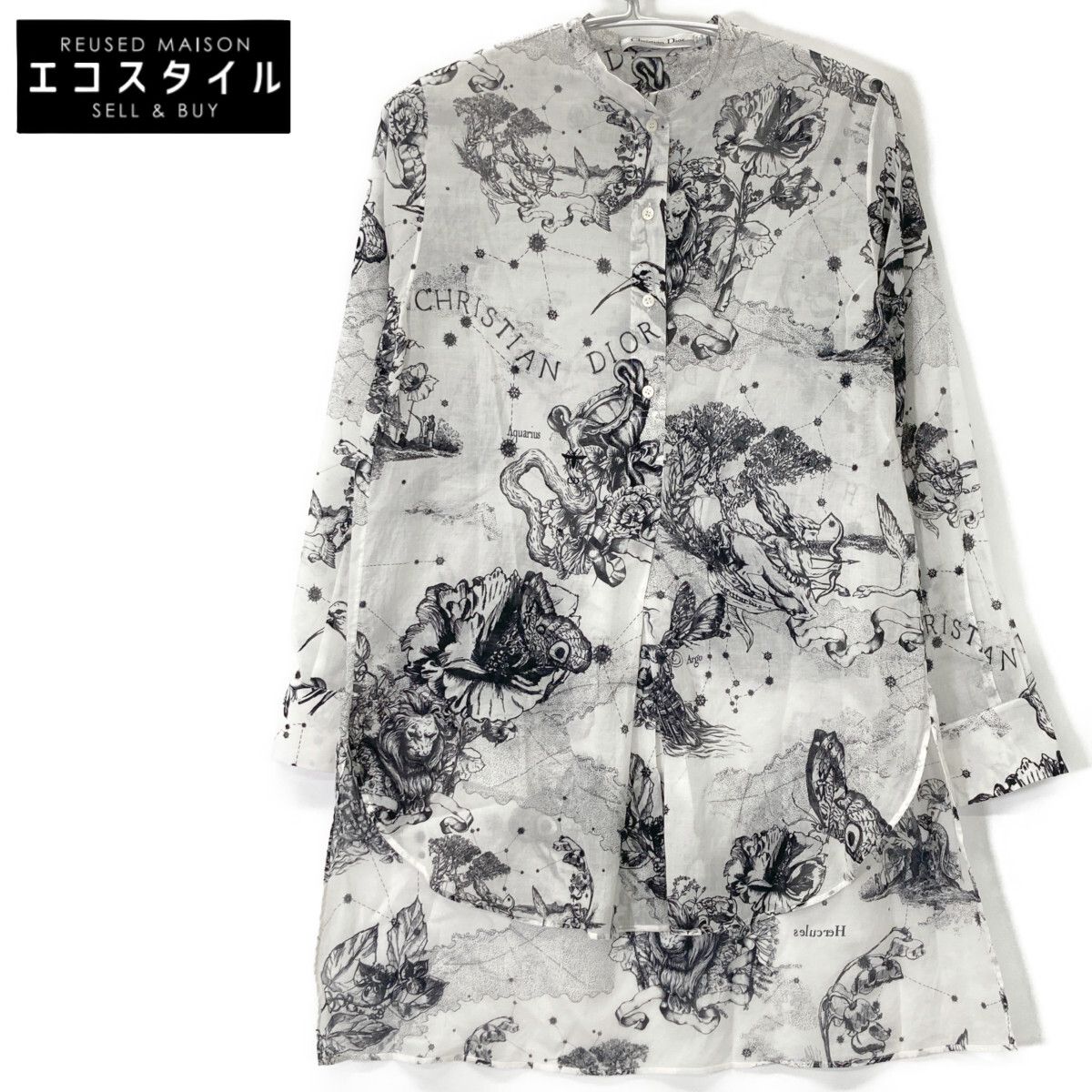Christian Dior クリスチャンディオール 111B54A3785 星座 ブラウス 34