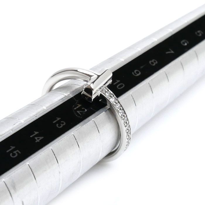 TIFFANY&Co. ティファニー K18WG ホワイトゴールド Tワン リング・指輪  