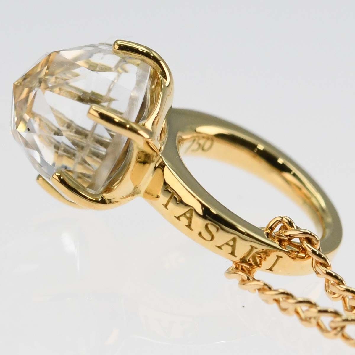 TASAKI ゴールド リング付きペンダント 仕上げ済 TASAKI タサキ ネックレス リングモチーフ 750 2.1g