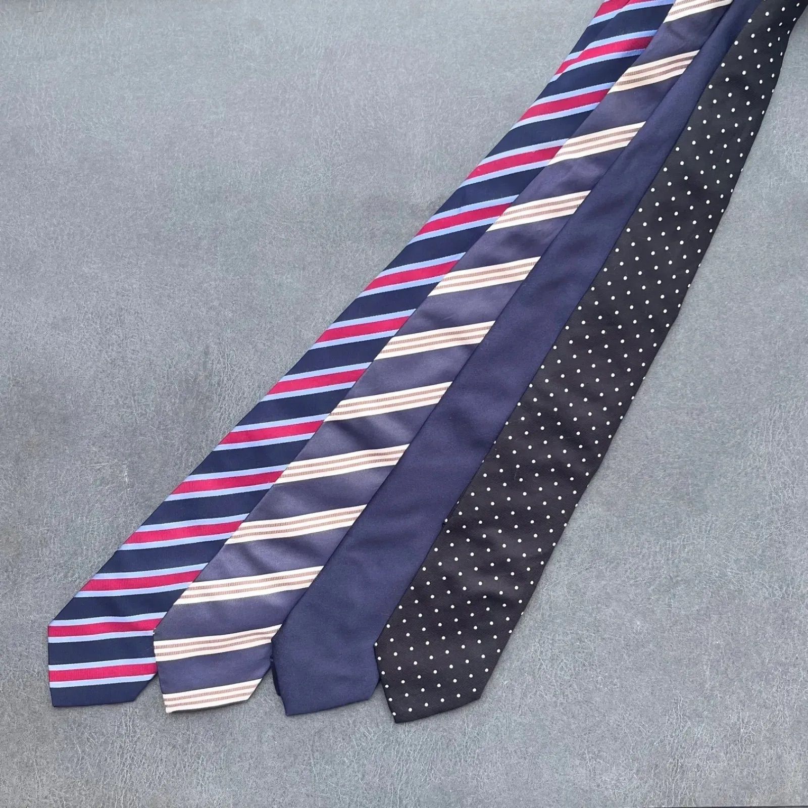 Andrew's Ties アンドリューズタイズネクタイmade in italy メイドインイタリー4点セット販売まとめ売り オーソドックス クワトロピエゲ