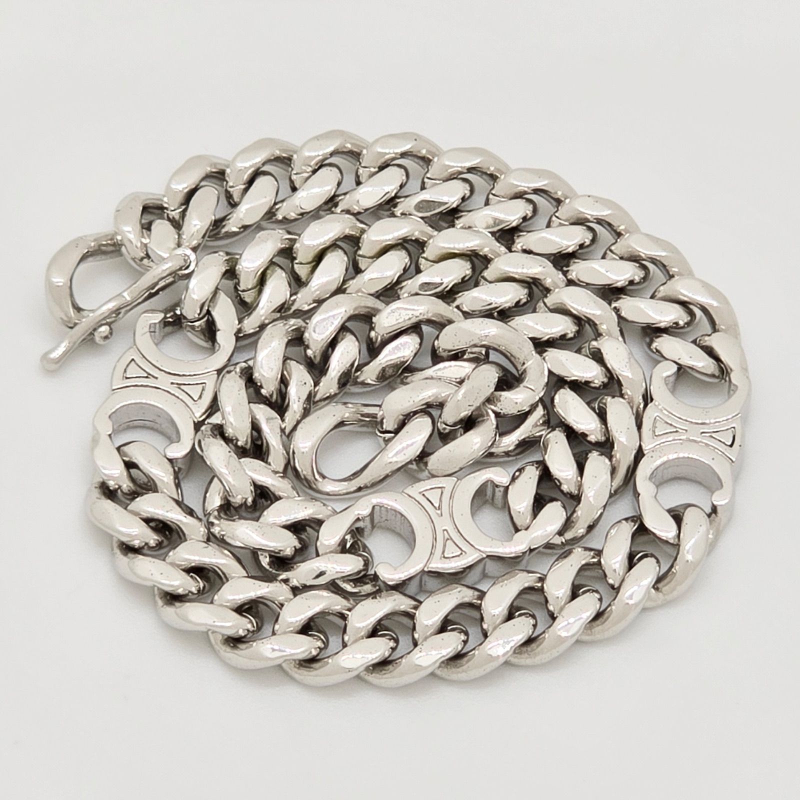 美品】CELINE トリオンフ グルメット ブレスレット サイズ M3