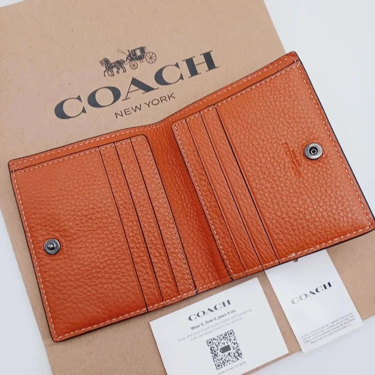 新品　COACH　カードウォレット　折り財布　日本限定　メンズ 新商品 COACH コーチ 折り財布 カードウォレット