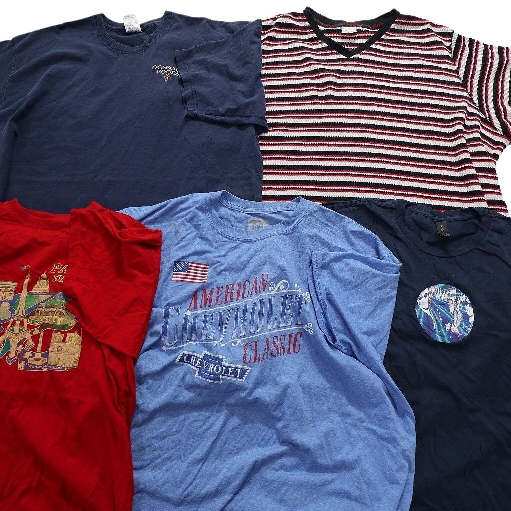 古着卸 まとめ売り カラーmix プリント 半袖Tシャツ 20枚セット 