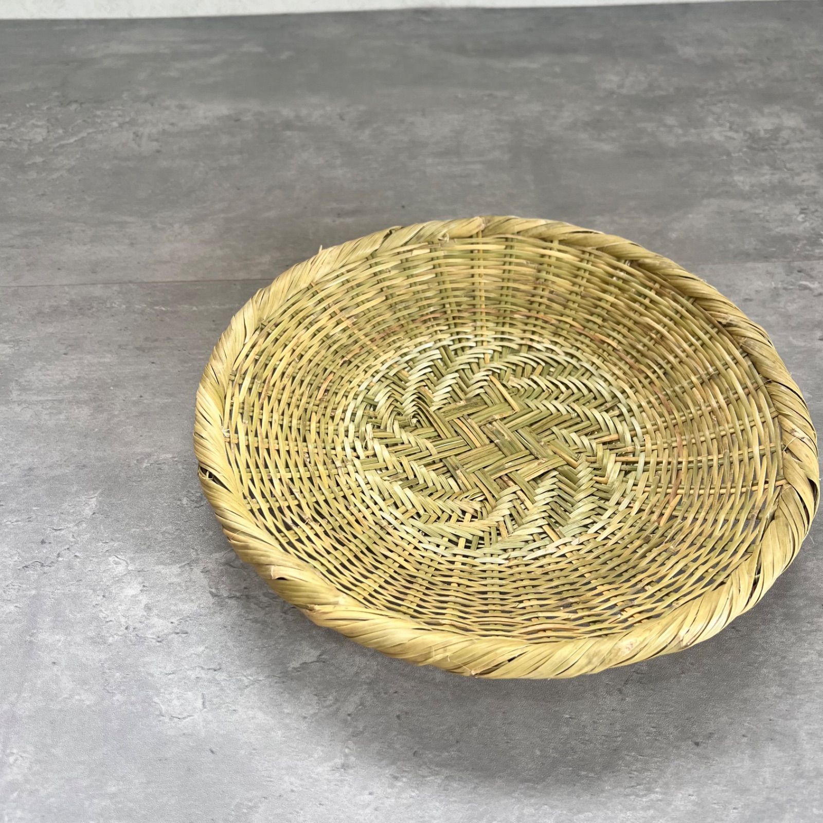 竹ザル 竹ざる 片口ざる 平ざる 竹籠 古道具 昭和レトロ - メルカリ