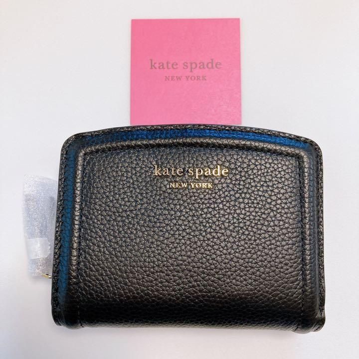katespade 二つ折り 財布 ノット スモール コンパクト ブラック