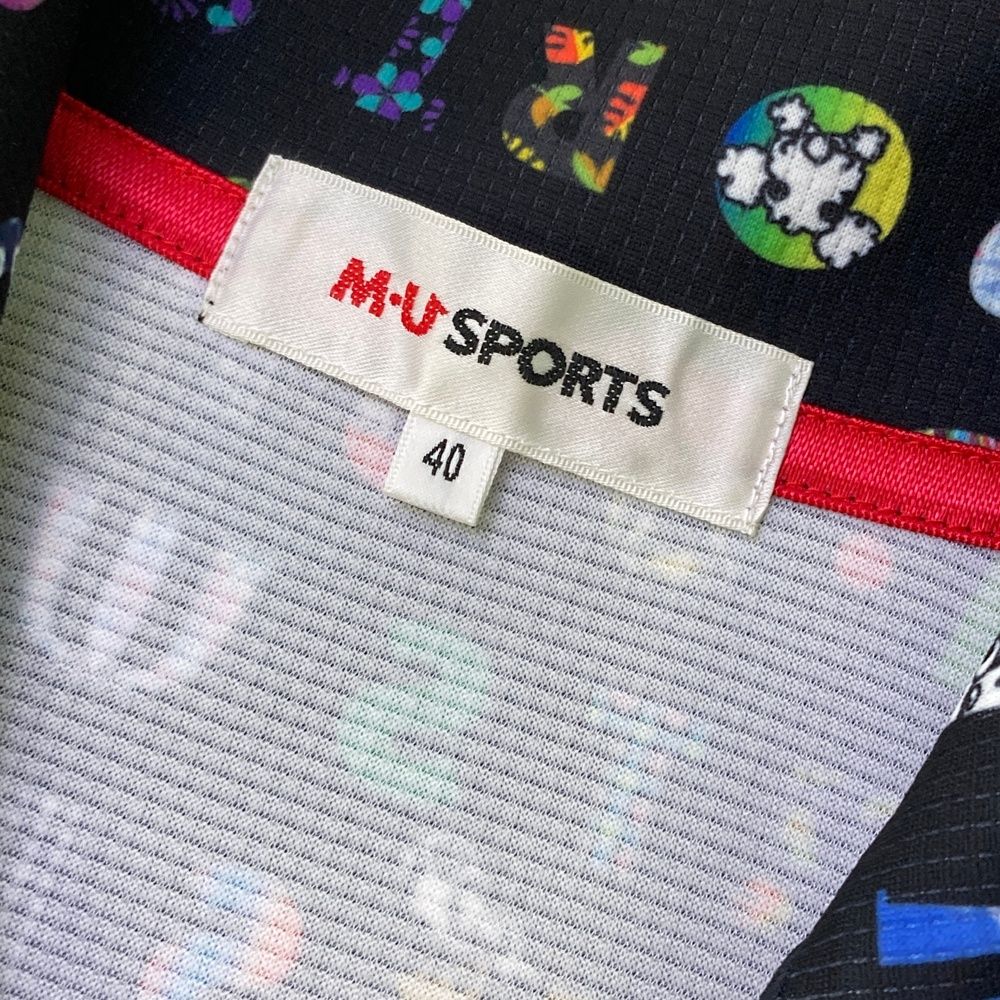 サイズ：40 M.U SPORTS エムユースポーツ ハーフジップ 半袖T