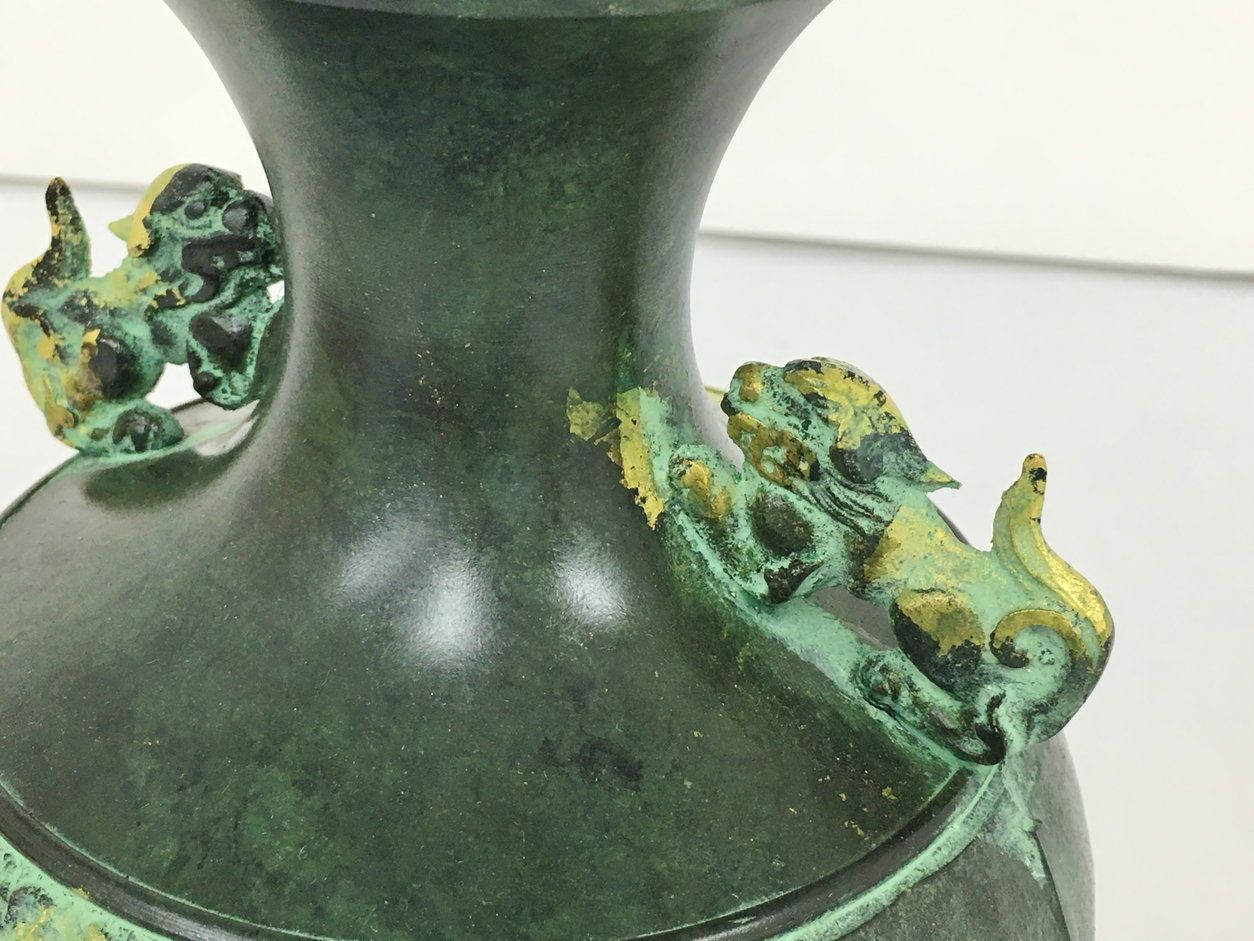 金属製花瓶 龍仙作 木箱付き 高岡銅器 龍仙|花瓶|HARDOFFオフモール（オフモ）|1030840000011604