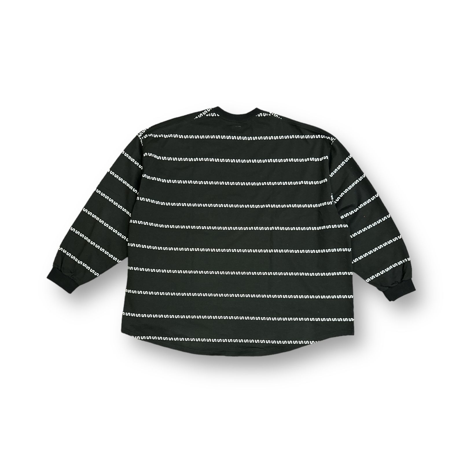 SEESEE SUPER BIG LS S BOARDER TEE BLACK