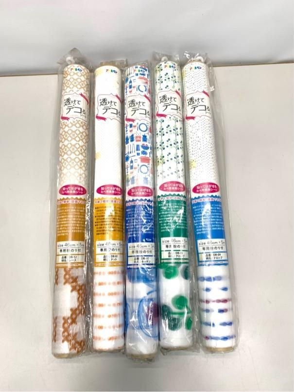 新品５個　透けてデコるシート　アサヒペン　剥がせる　壁紙 A3834A08