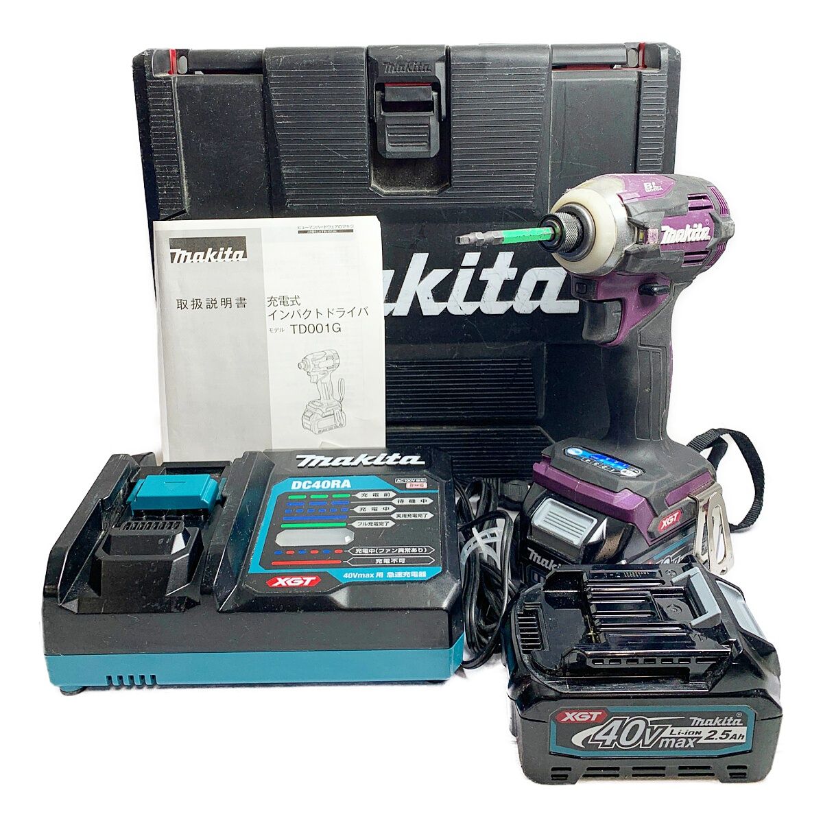 ♭♭MAKITA マキタ 40V 充電式インパクトドライバ 充電器・充電池2個