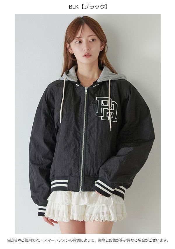  スナイデル SNIDEL アウター 25秋冬 NUTMEG コラボフード付きMA-1 ミドル丈 長袖 ブルゾン ナツメグ swfj 254159 MA-1 ジャケット アウター