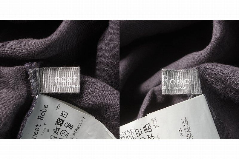 ネストローブ nest Robe 22SS リネン フリル スリーブT ブラウス キーネック 半袖 麻 オーバーサイズ ラグランスリーブ F チャコールグレー  01222-1045-1 /KW □GY03 - メルカリ