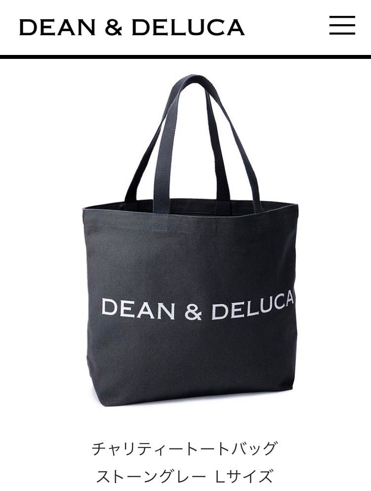 数量限定】DEAN & DELUCA トートバッグ ストーングレー S L - メルカリ