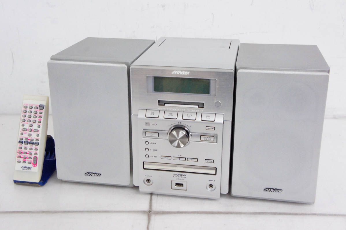 中古】JVC Victorビクター マイクロコンポーネントMDシステム CD