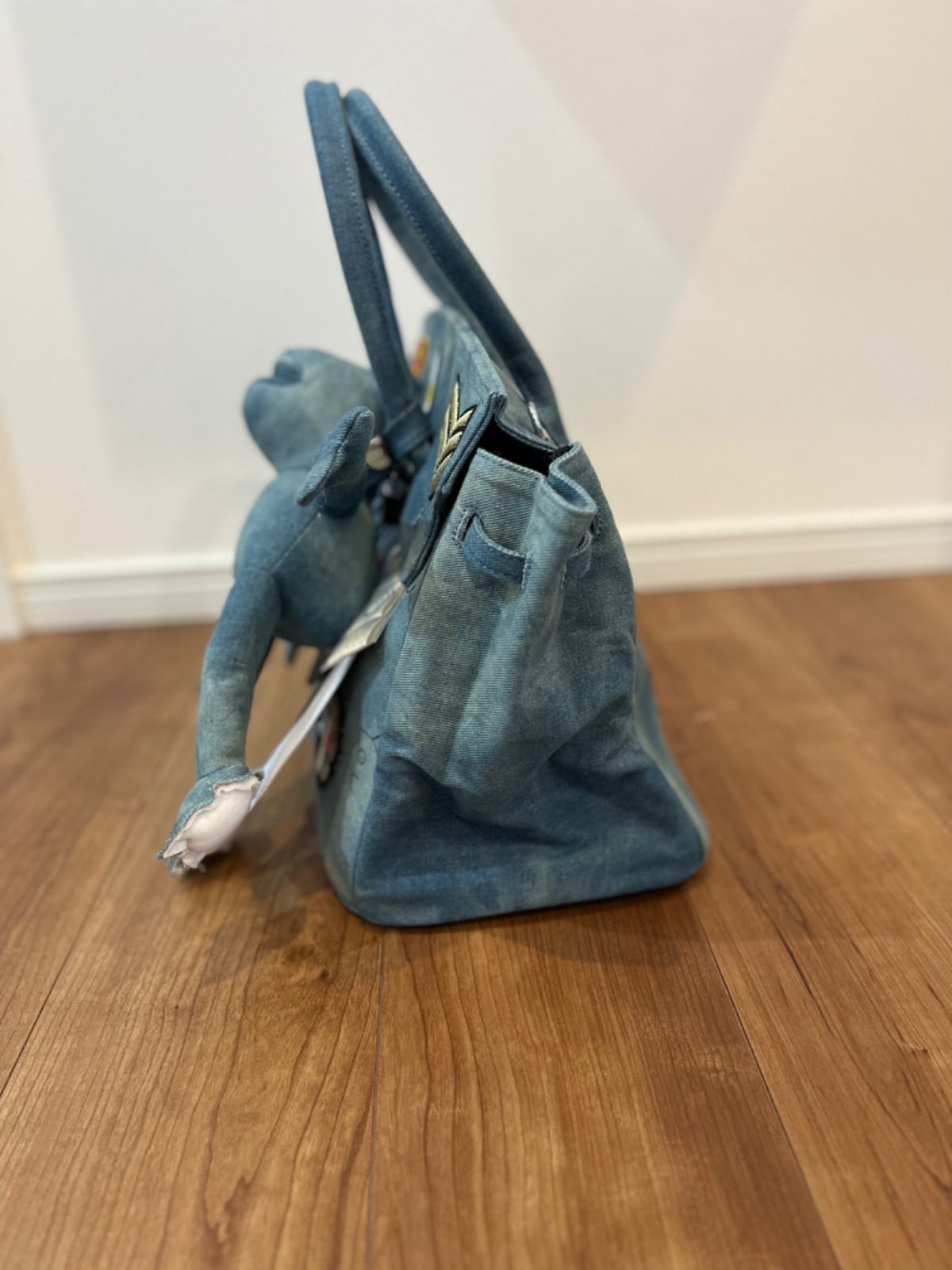 MICALLE MICALLE】カエルワッペンデニムbag - メルカリ